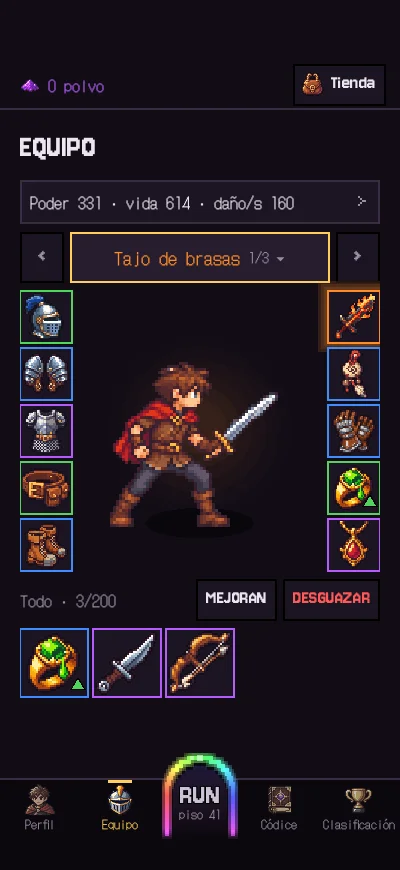 Saved loadouts